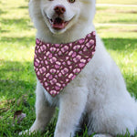 Watercolor Sweet Pea Pattern Print Over The Collar Dog Bandana