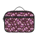 Watercolor Sweet Pea Pattern Print Portable Lunch Bag
