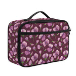 Watercolor Sweet Pea Pattern Print Portable Lunch Bag
