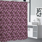 Watercolor Sweet Pea Pattern Print Premium Shower Curtain