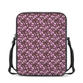 Watercolor Sweet Pea Pattern Print Rectangular Crossbody Bag