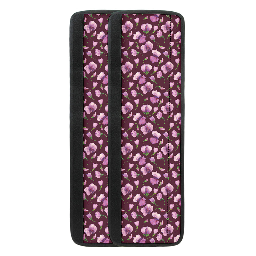 Watercolor Sweet Pea Pattern Print Refrigerator Handle Covers