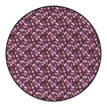 Watercolor Sweet Pea Pattern Print Round Floor Mat