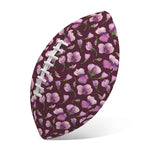 Watercolor Sweet Pea Pattern Print Rugby Ball