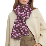Watercolor Sweet Pea Pattern Print Scarf