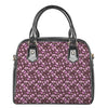 Watercolor Sweet Pea Pattern Print Shoulder Handbag