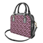 Watercolor Sweet Pea Pattern Print Shoulder Handbag