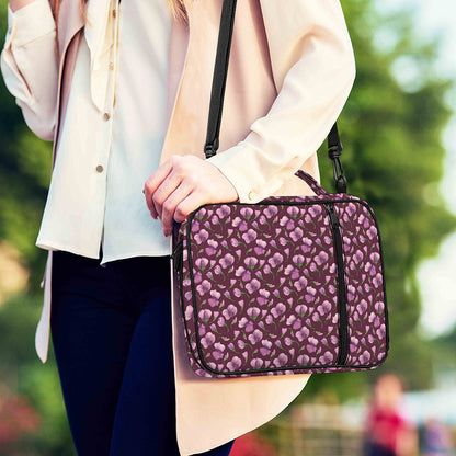 Watercolor Sweet Pea Pattern Print Shoulder Strap Bible Bag