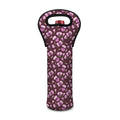 Watercolor Sweet Pea Pattern Print Single Neoprene Wine Tote