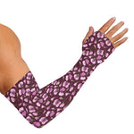 Watercolor Sweet Pea Pattern Print Sun Protection Arm Sleeves