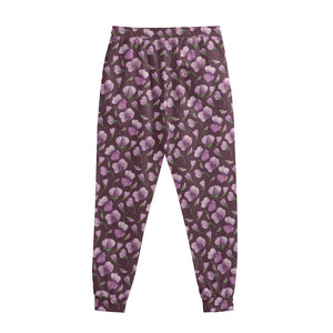 Watercolor Sweet Pea Pattern Print Sweatpants