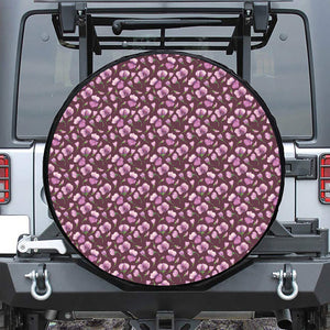 Watercolor Sweet Pea Pattern Print Tire Cover