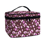 Watercolor Sweet Pea Pattern Print Travel Makeup Bag