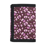 Watercolor Sweet Pea Pattern Print Trifold Wallet