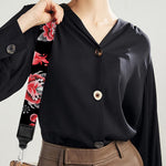 Watercolor Tattoo Print Bag Strap