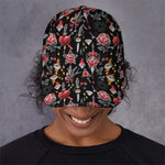 Watercolor Tattoo Print Baseball Cap