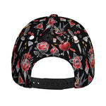 Watercolor Tattoo Print Baseball Cap