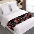 Watercolor Tattoo Print Bed Runner