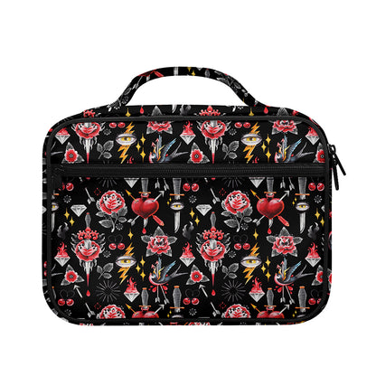 Watercolor Tattoo Print Briefcase Bible Bag