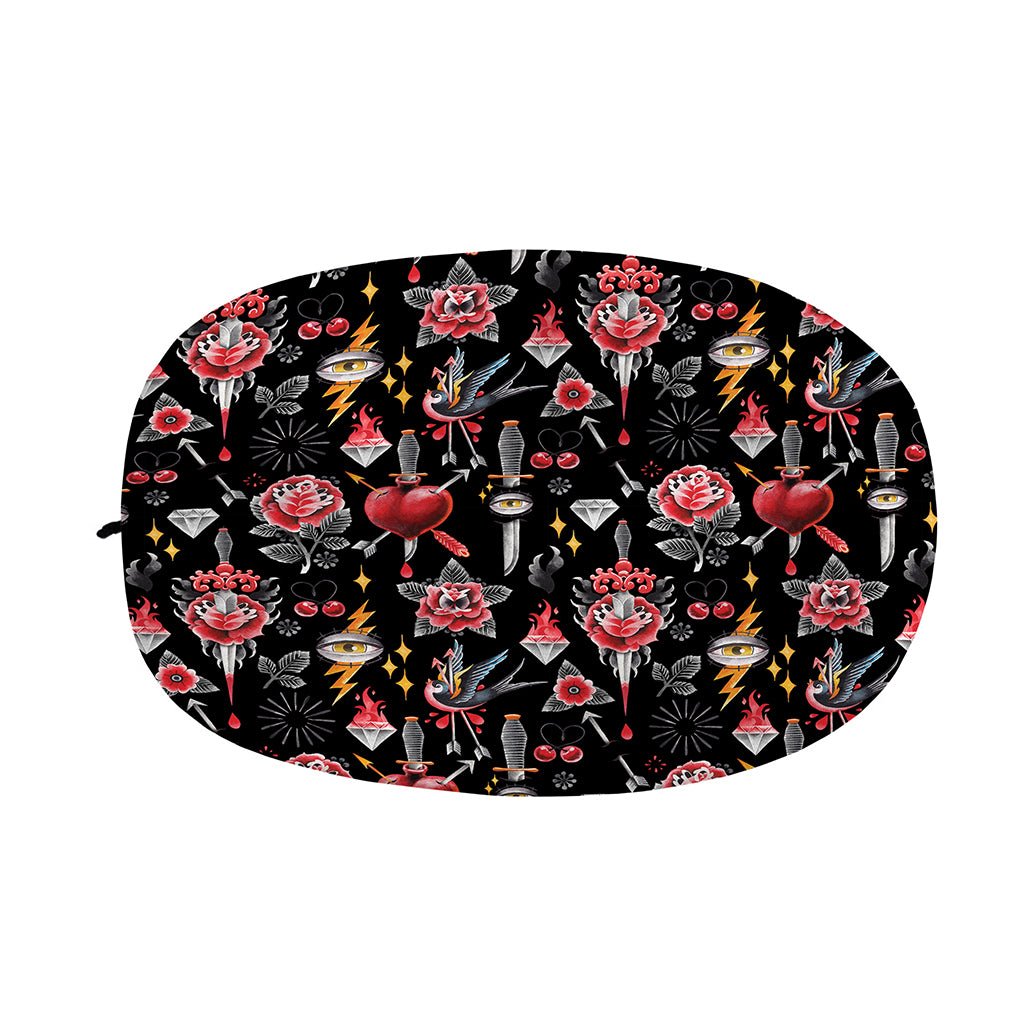 Watercolor Tattoo Print Car Side Mirror Covers