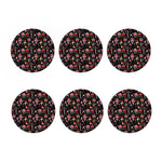 Watercolor Tattoo Print Coaster Set