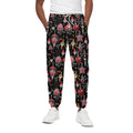 Watercolor Tattoo Print Cotton Sweatpants