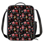 Watercolor Tattoo Print Crossbody Lunch Bag