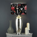 Watercolor Tattoo Print Drum Lamp Shade