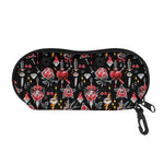 Watercolor Tattoo Print Glasses Case