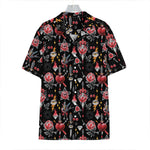 Watercolor Tattoo Print Hawaiian Shirt