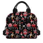 Watercolor Tattoo Print Insulated Lunch Bag