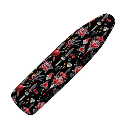 Watercolor Tattoo Print Ironing Board Cover