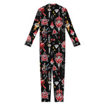 Watercolor Tattoo Print Jumpsuit