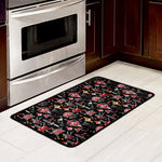 Watercolor Tattoo Print Kitchen Mat