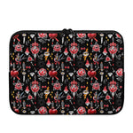 Watercolor Tattoo Print Laptop Sleeve