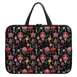 Watercolor Tattoo Print Laptop Sleeve With Handle