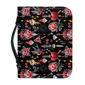 Watercolor Tattoo Print Leather Bible Cover