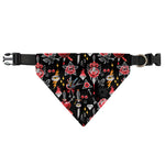 Watercolor Tattoo Print Over The Collar Dog Bandana