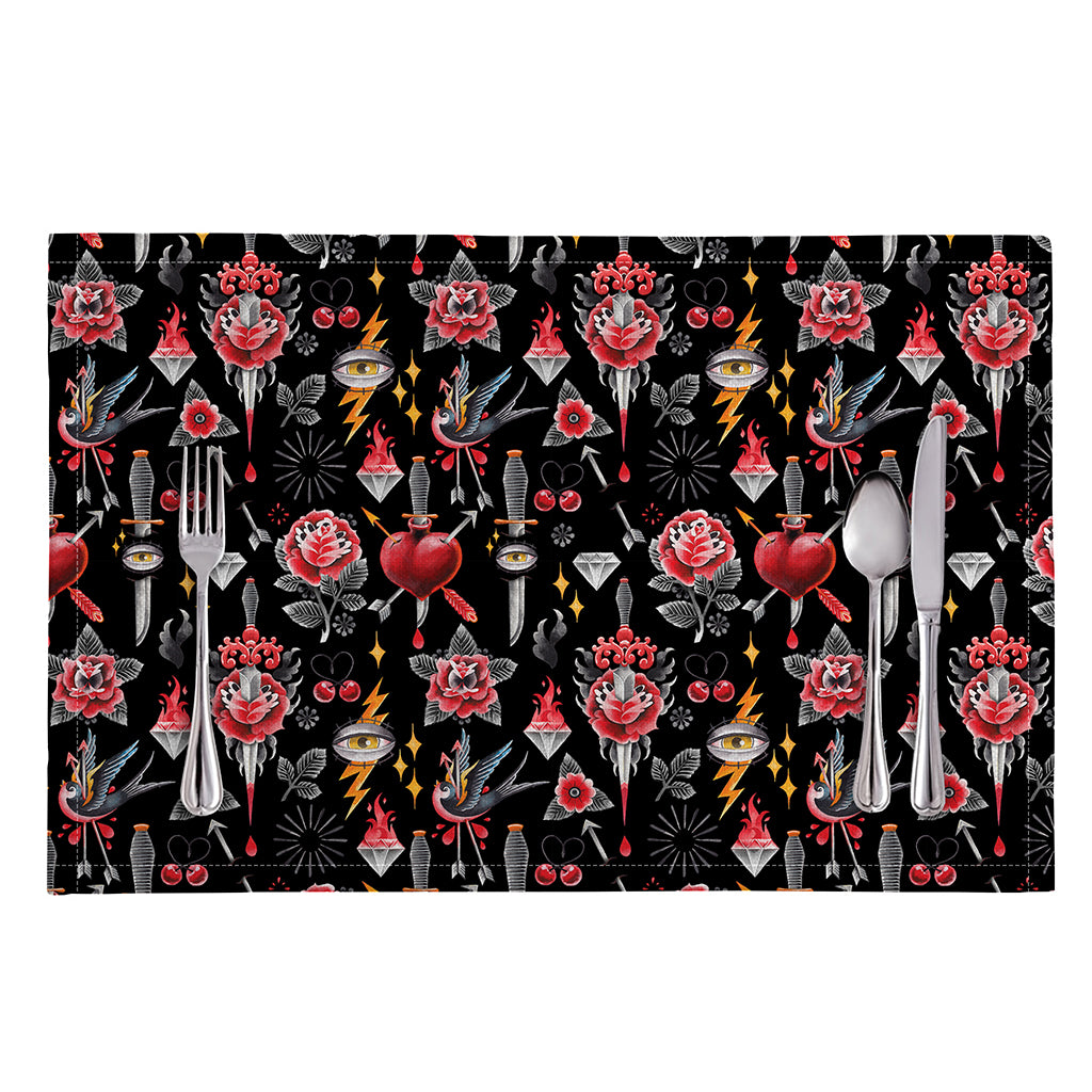 Watercolor Tattoo Print Placemat