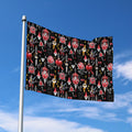Watercolor Tattoo Print Polyester Flag