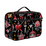 Watercolor Tattoo Print Portable Lunch Bag