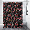 Watercolor Tattoo Print Premium Shower Curtain