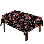 Watercolor Tattoo Print Tablecloth