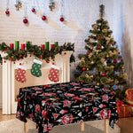 Watercolor Tattoo Print Tablecloth