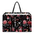 Watercolor Tattoo Print Utility Tote Bag