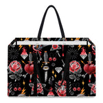 Watercolor Tattoo Print Utility Tote Bag