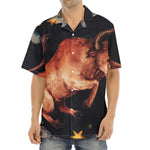 Watercolor Taurus Zodiac Sign Print Aloha Shirt