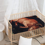 Watercolor Taurus Zodiac Sign Print Baby Crib Sheet