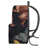 Watercolor Taurus Zodiac Sign Print Backpack