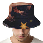 Watercolor Taurus Zodiac Sign Print Bucket Hat